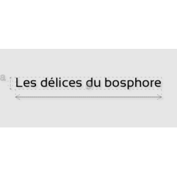 Découpe de lettres : "Les...