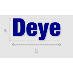 Découpe de lettres : "Deye"
