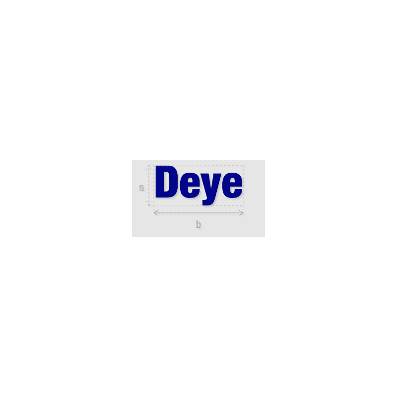 Découpe de lettres : "Deye"