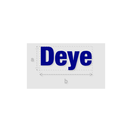 Découpe de lettres : "Deye"