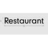 Découpe de lettres : "Restaurant"