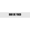Découpe de lettres : "BAR DE YACO"