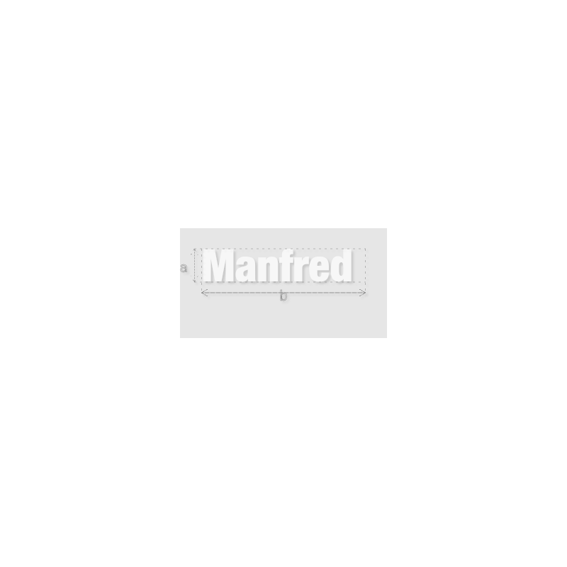 Découpe de lettres : "Manfred "
