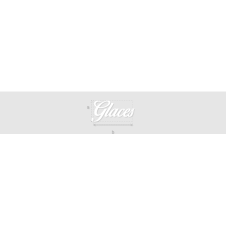 Découpe de lettres : "Glaces"