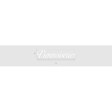 Découpe de lettres : "Viennoiseries"