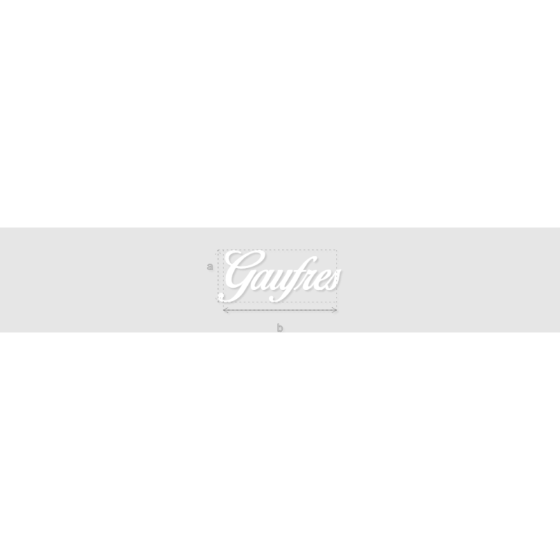 Découpe de lettres : "Gaufres"