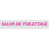 Découpe de lettres : "SALON DE TOILETTAGE"