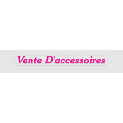 Découpe de lettres : "Vente...