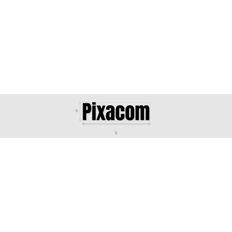 Découpe de lettres : "Pixacom"