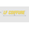 Découpe de lettres : "LF COIFFURE "