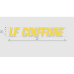 Découpe de lettres : "LF...