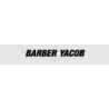 Découpe de lettres : "BARBER YACOB"