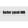 Découpe de lettres : "Barber yacob 000"