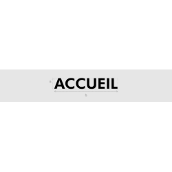 Découpe de lettres : "ACCUEIL"