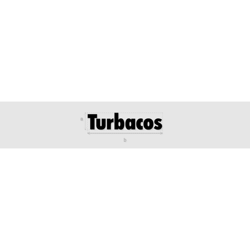 Découpe de lettres : "Turbacos"