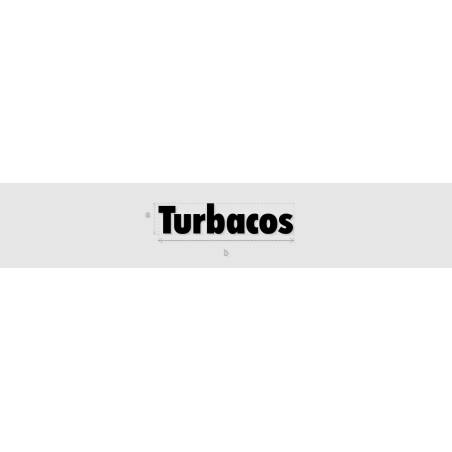 Découpe de lettres : "Turbacos"