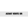 Découpe de lettres : "ACHAT VENTE OR"