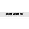 Découpe de lettres : "ACHAT VENTE OR "