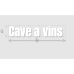 Découpe de lettres : "Cave...