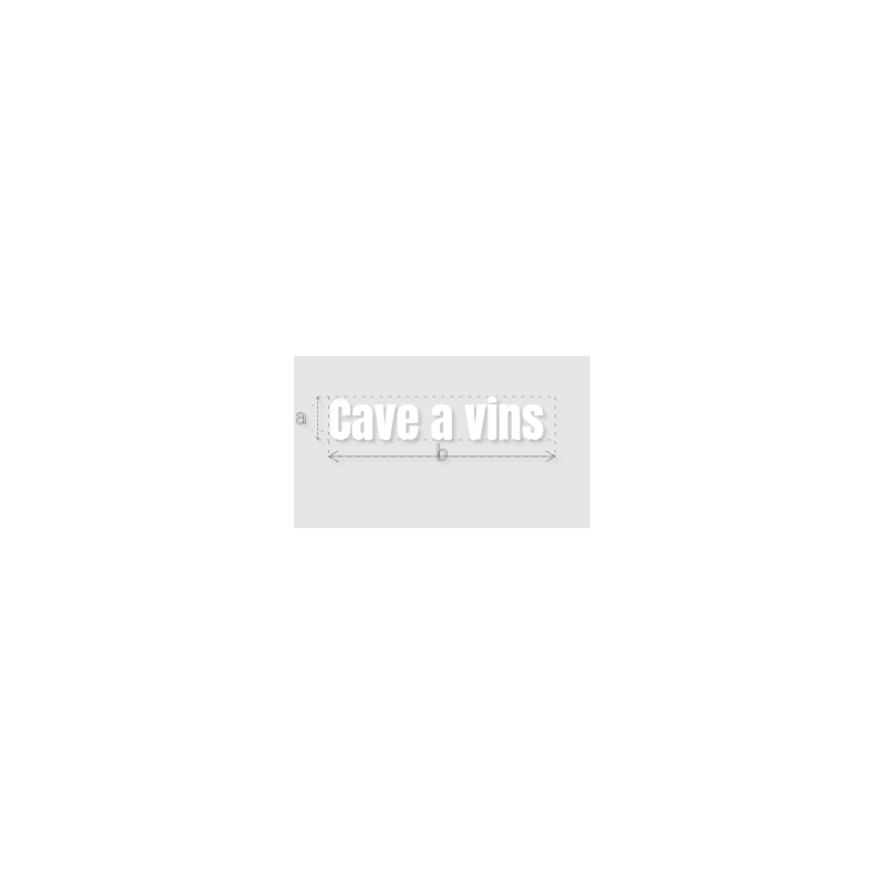 Découpe de lettres : "Cave a vins "