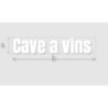Découpe de lettres : "Cave a vins "
