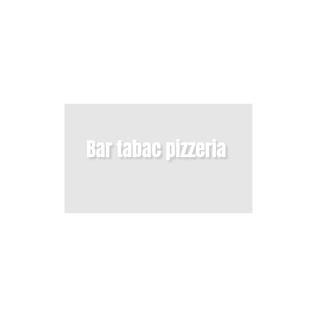 Découpe de lettres : "Bar tabac pizzeria "