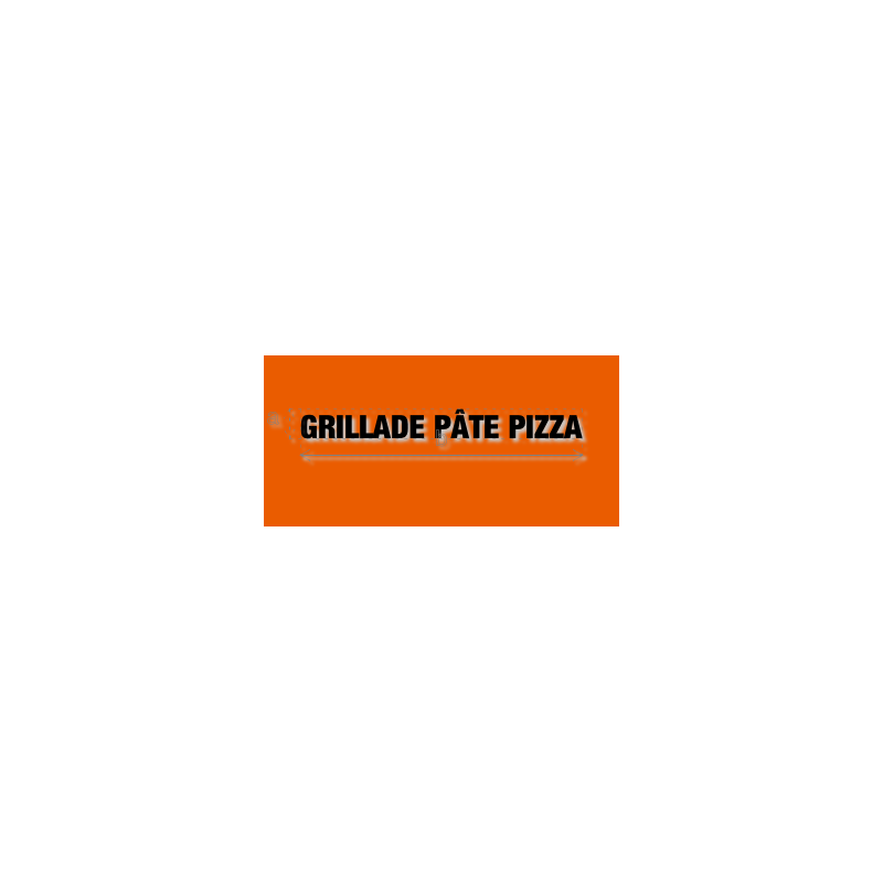 Découpe de lettres : "GRILLADE PÂTE PIZZA"