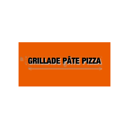 Découpe de lettres : "GRILLADE PÂTE PIZZA"