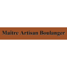 Découpe de lettres : "Maître Artisan Boulanger"