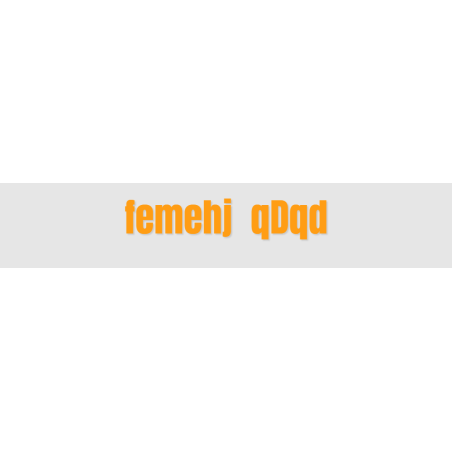 Découpe de lettres : "femehj  qDqd"
