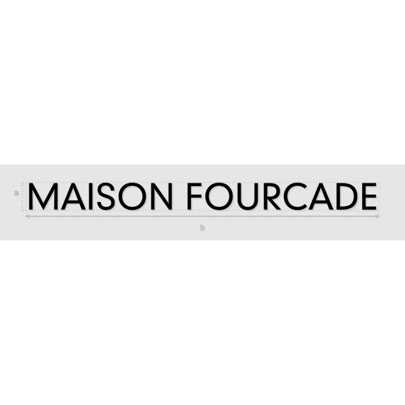 Découpe de lettres : "MAISON FOURCADE"