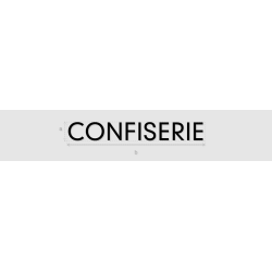 Découpe de lettres : "CONFISERIE"