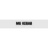 Découpe de lettres : "MG KEBAB"