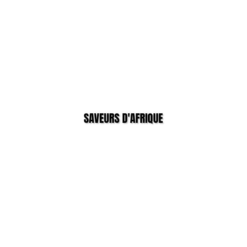 Découpe de lettres : "SAVEURS D'AFRIQUE"
