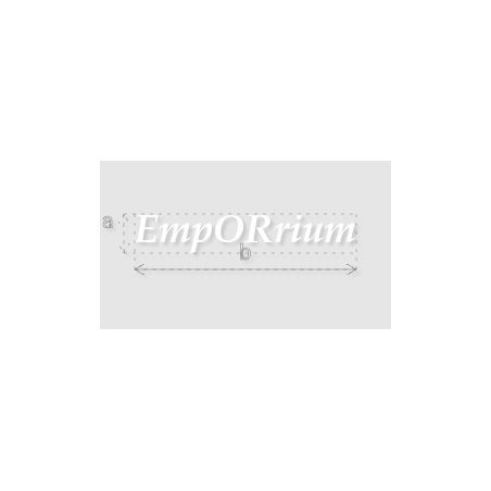 Découpe de lettres : "EmpORrium"
