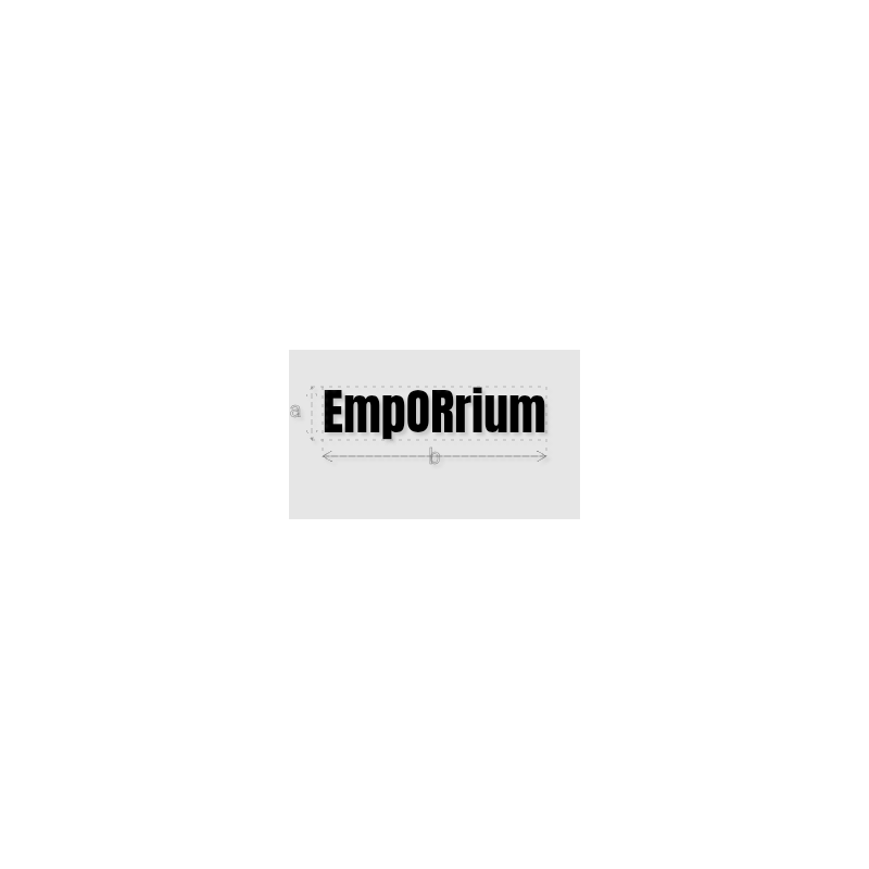 Découpe de lettres : "EmpORrium"