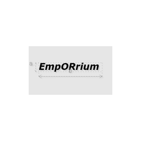 Découpe de lettres : "EmpORrium "