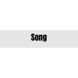 Découpe de lettres : "Song"