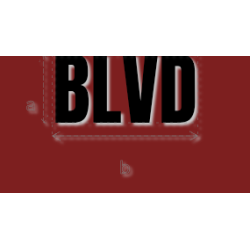 Découpe de lettres : "BLVD"