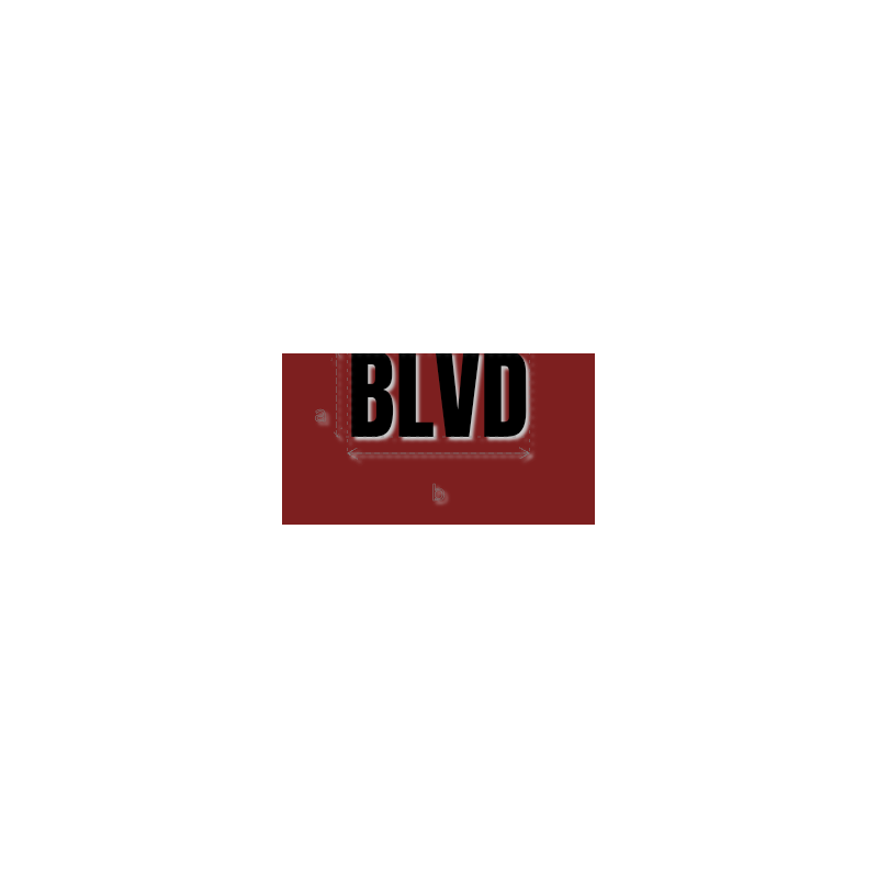 Découpe de lettres : "BLVD"
