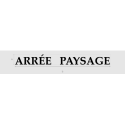 Découpe de lettres : "ARRÉE...