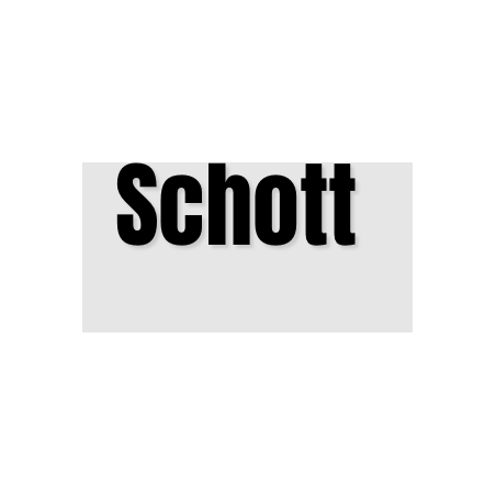 Découpe de lettres : "Schott "