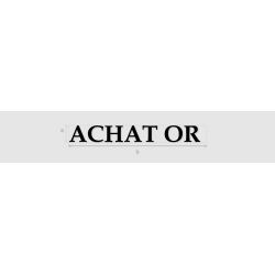 Découpe de lettres : "ACHAT...