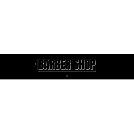 Découpe de lettres : "BARBER SHOP"