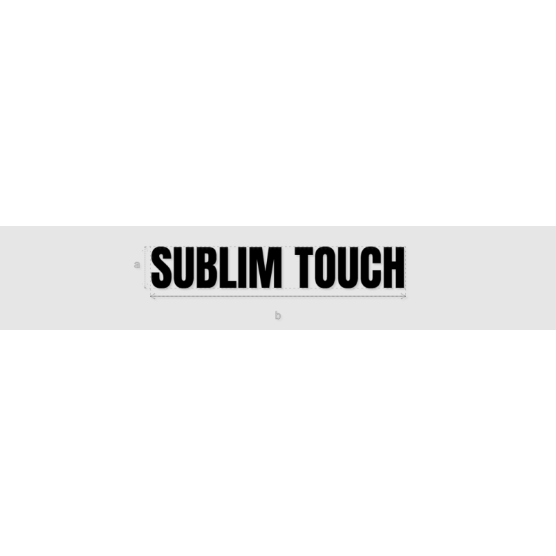 Découpe de lettres : "SUBLIM TOUCH"