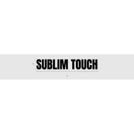 Découpe de lettres : "SUBLIM TOUCH"