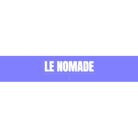 Découpe de lettres : "LE NOMADE"