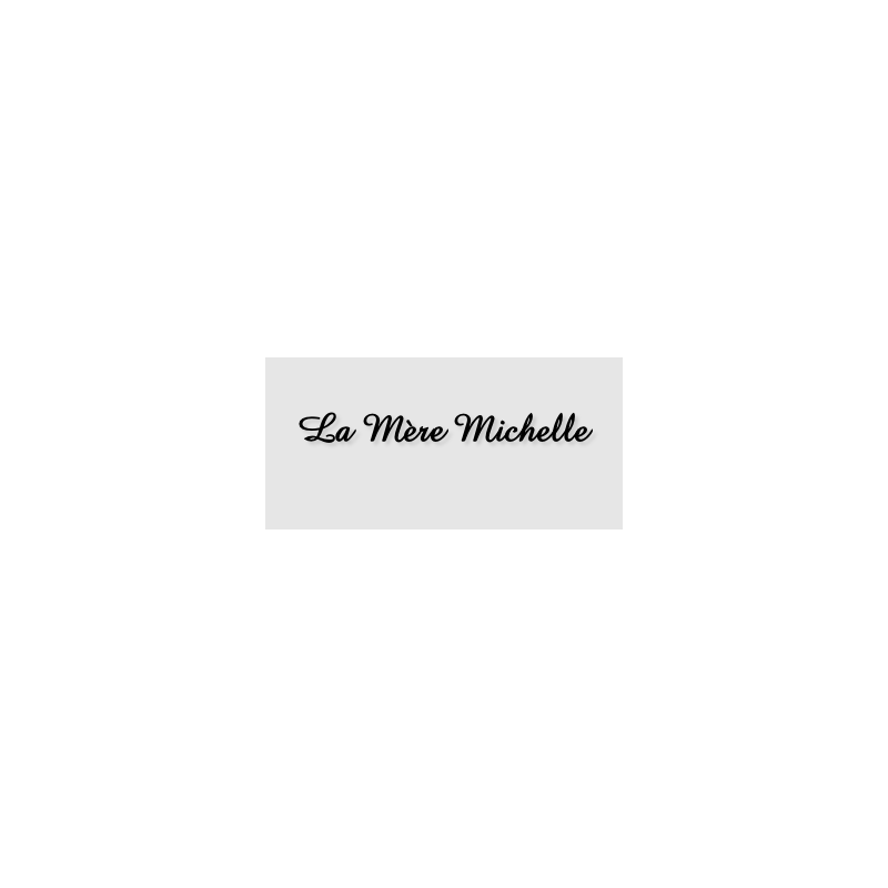Découpe de lettres : "La Mère Michelle"