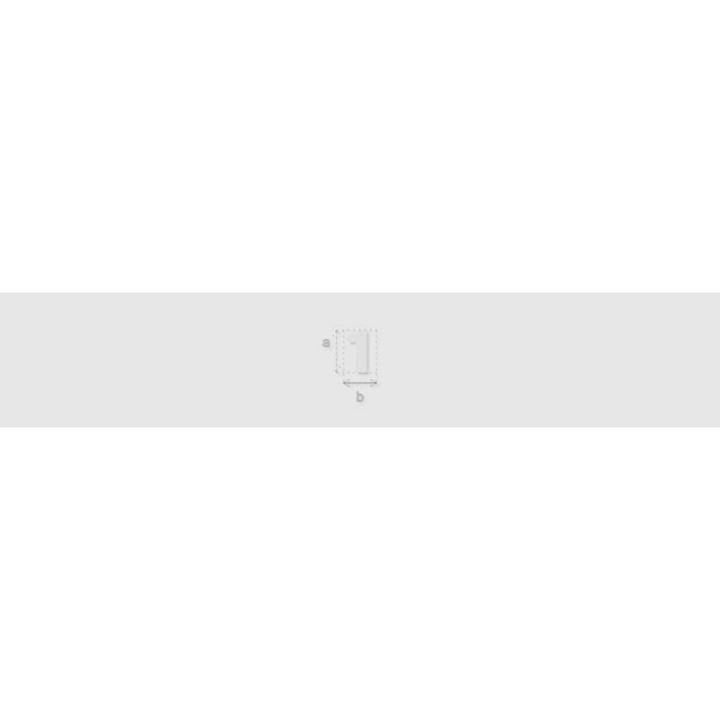 Découpe de lettres : "1"