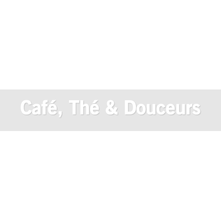 Découpe de lettres : "Café, Thé & Douceurs"